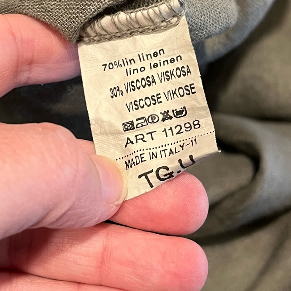 Off-Shoulder Olive Green Buttoned Top – XL (No Brand) - Picture 3 of 6